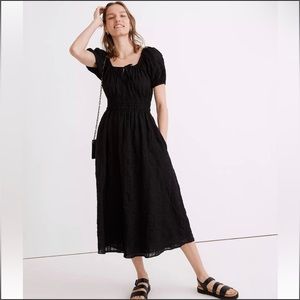 Madewell Sophia Midi Dress in Seersucker Check XXL